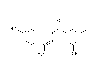 3,5-dihydroxy-N'-[1-(4-hydroxyphenyl)ethylidene]benzohydrazide