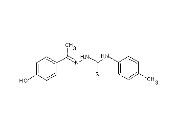 1-(4-hydroxyphenyl)ethanone N-(4-methylphenyl)thiosemicarbazone