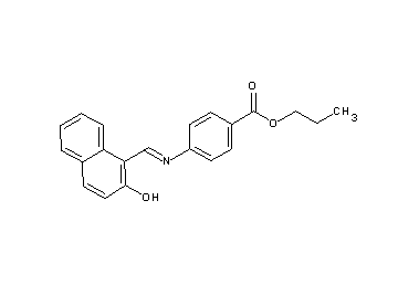propyl 4-{[(2-hydroxy-1-naphthyl)methylene]amino}benzoate