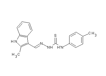 2-methyl-1H-indole-3-carbaldehyde N-(4-methylphenyl)thiosemicarbazone