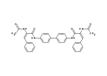 N,N'-4,4'-biphenyldiylbis[2-(acetylamino)-3-phenylacrylamide]
