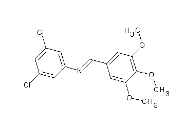 (3,5-dichlorophenyl)(3,4,5-trimethoxybenzylidene)amine (3,5-dichlorophenyl)(3,4,5-trimethoxybenzylidene)amine