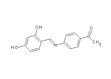 1-{4-[(2,4-dihydroxybenzylidene)amino]phenyl}ethanone