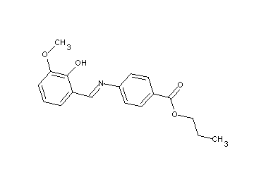 propyl 4-[(2-hydroxy-3-methoxybenzylidene)amino]benzoate