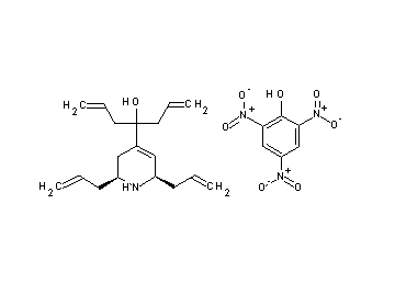 4-(2,6-diallyl-1,2,3,6-tetrahydro-4-pyridinyl)-1,6-heptadien-4-ol - 2,4,6-trinitrophenol (1:1)