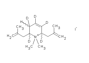 1,1-dimethyl-2,6-bis(2-methyl-2-propen-1-yl)-1,2,3,6-tetrahydropyridinium iodide-d5