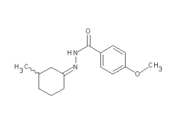 4-methoxy-N'-(3-methylcyclohexylidene)benzohydrazide