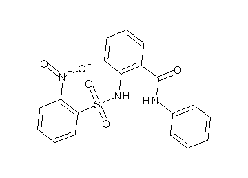 2-{[(2-nitrophenyl)sulfonyl]amino}-N-phenylbenzamide