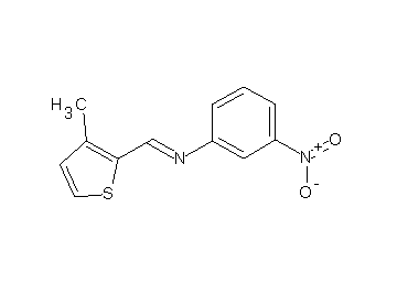 N-[(3-methyl-2-thienyl)methylene]-3-nitroaniline