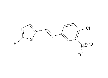 N-[(5-bromo-2-thienyl)methylene]-4-chloro-3-nitroaniline