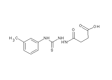 4-(2-{[(3-methylphenyl)amino]carbonothioyl}hydrazino)-4-oxobutanoic acid