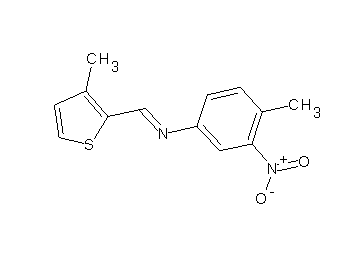 (4-methyl-3-nitrophenyl)[(3-methyl-2-thienyl)methylene]amine