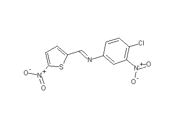 (4-chloro-3-nitrophenyl)[(5-nitro-2-thienyl)methylene]amine