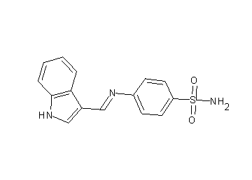 4-[(1H-indol-3-ylmethylene)amino]benzenesulfonamide