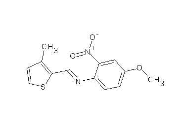 (4-methoxy-2-nitrophenyl)[(3-methyl-2-thienyl)methylene]amine