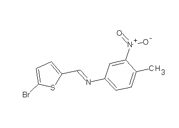 N-[(5-bromo-2-thienyl)methylene]-4-methyl-3-nitroaniline