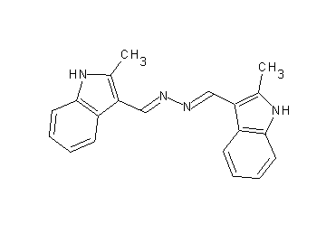 3,3'-[1,2-hydrazinediylidenedi(methylylidene)]bis(2-methyl-1H-indole)