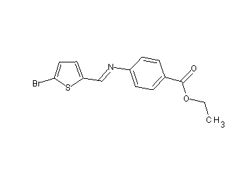 ethyl 4-{[(5-bromo-2-thienyl)methylene]amino}benzoate