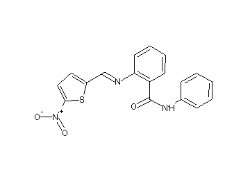 2-{[(5-nitro-2-thienyl)methylene]amino}-N-phenylbenzamide