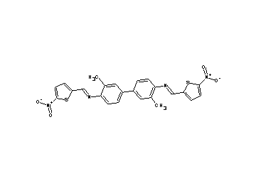 3,3'-dimethyl-N,N'-bis[(5-nitro-2-thienyl)methylene]-4,4'-biphenyldiamine - Click Image to Close