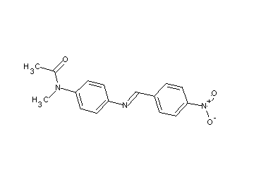 N-methyl-N-{4-[(4-nitrobenzylidene)amino]phenyl}acetamide