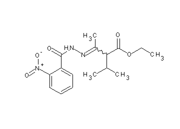ethyl 2-isopropyl-3-[(2-nitrobenzoyl)hydrazono]butanoate