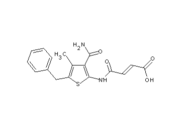 4-{[3-(aminocarbonyl)-5-benzyl-4-methyl-2-thienyl]amino}-4-oxo-2-butenoic acid