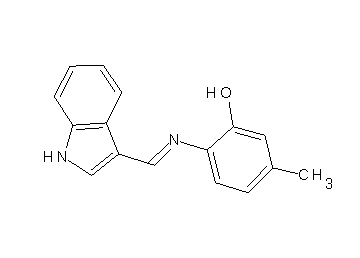 2-[(1H-indol-3-ylmethylene)amino]-5-methylphenol