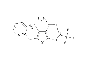 5-benzyl-4-methyl-2-[(trifluoroacetyl)amino]-3-thiophenecarboxamide
