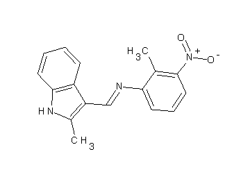 2-methyl-N-[(2-methyl-1H-indol-3-yl)methylene]-3-nitroaniline