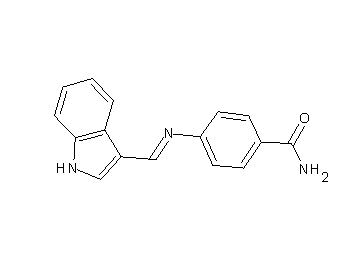 4-[(1H-indol-3-ylmethylene)amino]benzamide