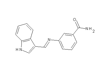 3-[(1H-indol-3-ylmethylene)amino]benzamide