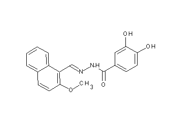 3,4-dihydroxy-N'-[(2-methoxy-1-naphthyl)methylene]benzohydrazide