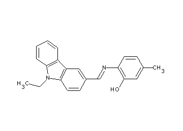 2-{[(9-ethyl-9H-carbazol-3-yl)methylene]amino}-5-methylphenol