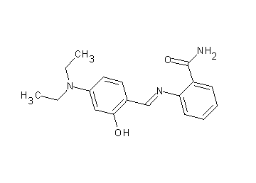 2-{[4-(diethylamino)-2-hydroxybenzylidene]amino}benzamide