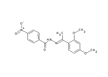 N'-[1-(2,4-dimethoxyphenyl)ethylidene]-4-nitrobenzohydrazide