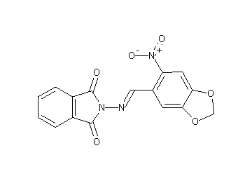 2-{[(6-nitro-1,3-benzodioxol-5-yl)methylene]amino}-1H-isoindole-1,3(2H)-dione