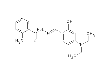 N'-[4-(diethylamino)-2-hydroxybenzylidene]-2-methylbenzohydrazide