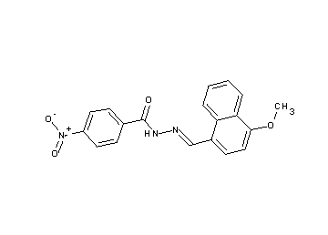 N'-[(4-methoxy-1-naphthyl)methylene]-4-nitrobenzohydrazide