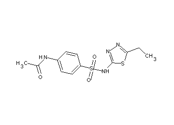 N-(4-{[(5-ethyl-1,3,4-thiadiazol-2-yl)amino]sulfonyl}phenyl)acetamide - Click Image to Close