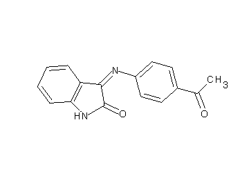 3-[(4-acetylphenyl)imino]-1,3-dihydro-2H-indol-2-one