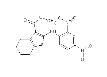 methyl 2-[(2,4-dinitrophenyl)amino]-4,5,6,7-tetrahydro-1-benzothiophene-3-carboxylate