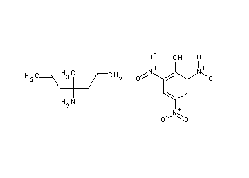 2,4,6-trinitrophenol - (1-allyl-1-methyl-3-buten-1-yl)amine (1:1)