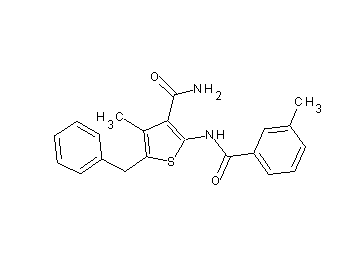 5-benzyl-4-methyl-2-[(3-methylbenzoyl)amino]-3-thiophenecarboxamide