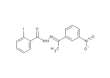 2-iodo-N'-[1-(3-nitrophenyl)ethylidene]benzohydrazide