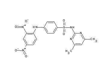 N-(4,6-dimethyl-2-pyrimidinyl)-4-[(2,4-dinitrophenyl)amino]benzenesulfonamide