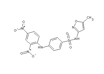 4-[(2,4-dinitrophenyl)amino]-N-(5-methyl-3-isoxazolyl)benzenesulfonamide