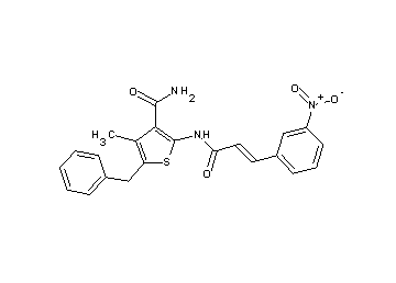 5-benzyl-4-methyl-2-{[3-(3-nitrophenyl)acryloyl]amino}-3-thiophenecarboxamide