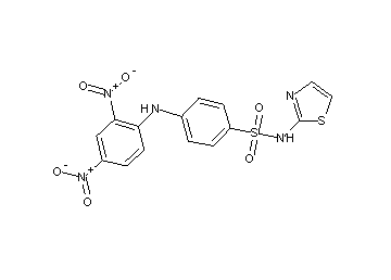4-[(2,4-dinitrophenyl)amino]-N-1,3-thiazol-2-ylbenzenesulfonamide