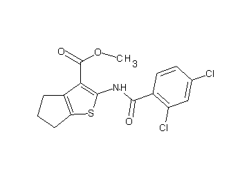 methyl 2-[(2,4-dichlorobenzoyl)amino]-5,6-dihydro-4H-cyclopenta[b]thiophene-3-carboxylate